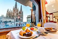 View from the Burgos hotel dining room