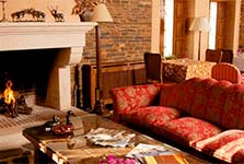 Drawing room in the Monfragüe hotel