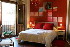 Bedroom in San Martin del Castañar hotel