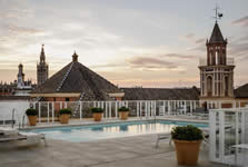 Courtyard in Sevilla hotel