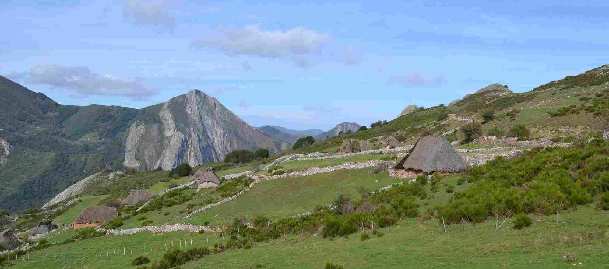 Braña, mountain shepherds village in Somiedo Natural Park