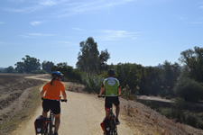 cycling along cycle track
