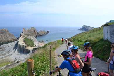 admiring coastline near Santander