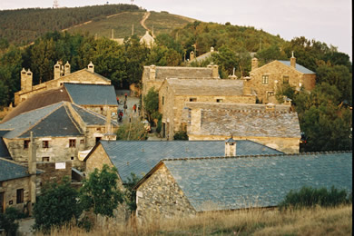 village in the camino de santiago