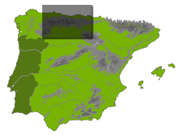 Location on map of Spain