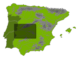 Location on map of Spain