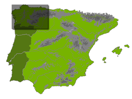 Location on map of Spain