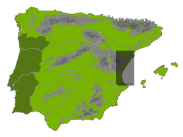 Location on map of Spain